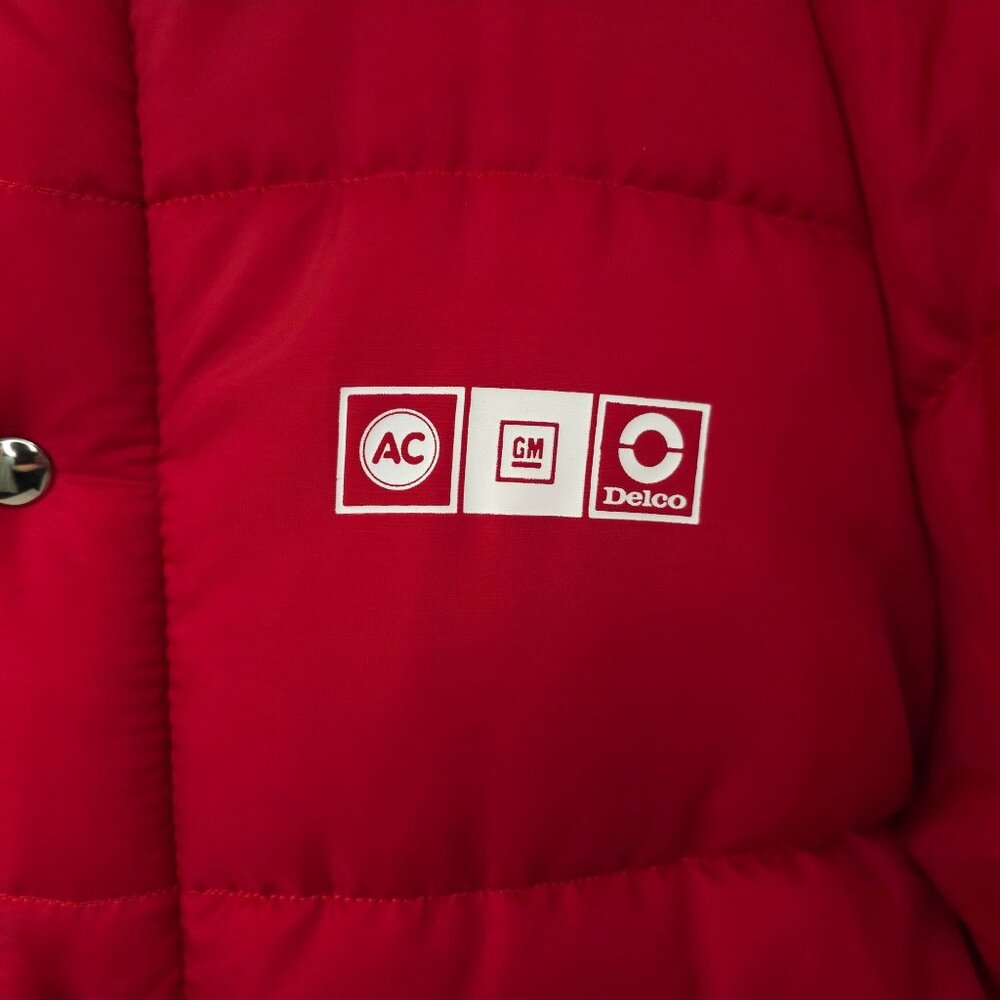 Pla Jac By Dunbrooke Puffer Jacket Men L Snap Front AC Delco GM Vtg 70s 80s Coat - Picture 7 of 16